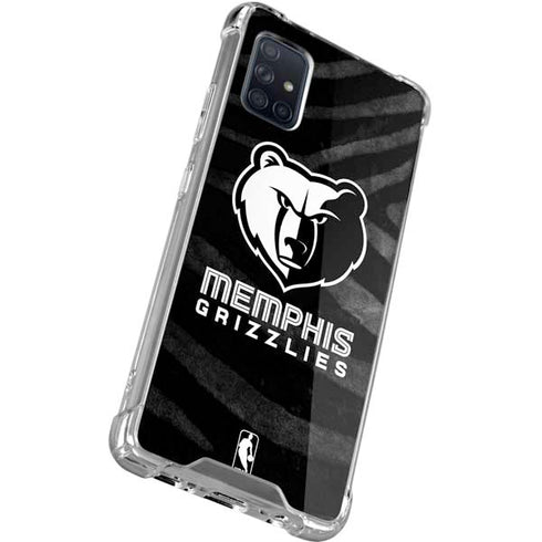NBA Memphis Grizzlies Black Animal Print Galaxy A51 5G Clear Case