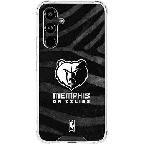 NBA Memphis Grizzlies Black Animal Print Galaxy A54 5G Clear Case