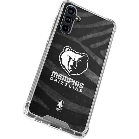 NBA Memphis Grizzlies Black Animal Print Galaxy A54 5G Clear Case