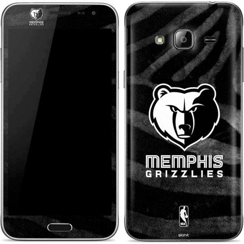NBA Memphis Grizzlies Black Animal Print Galaxy J3 Skin