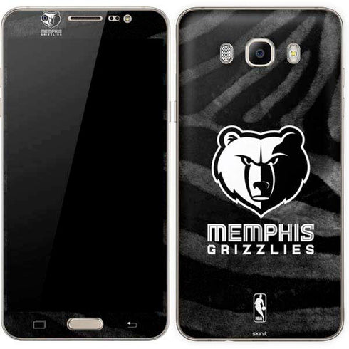 NBA Memphis Grizzlies Black Animal Print Galaxy J7 Skin
