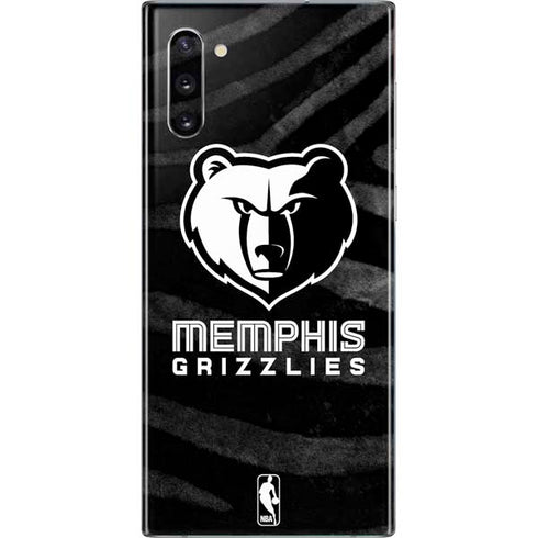 NBA Memphis Grizzlies Black Animal Print Galaxy Note 10 Skin