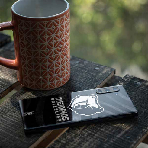 NBA Memphis Grizzlies Black Animal Print Galaxy Note 10 Skin
