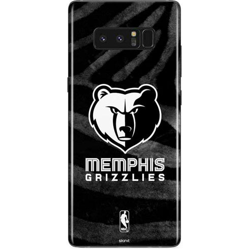 NBA Memphis Grizzlies Black Animal Print Galaxy Note 8 Skin