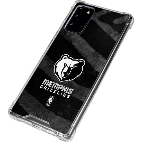 NBA Memphis Grizzlies Black Animal Print Galaxy Note20 5G Clear Case