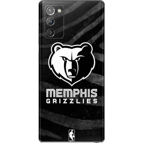 NBA Memphis Grizzlies Black Animal Print Galaxy Note20 5G Skin