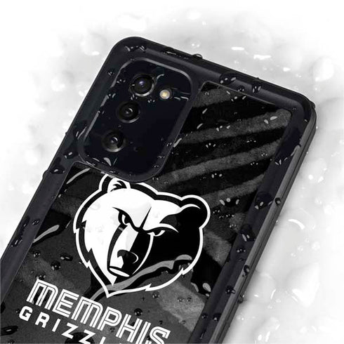 NBA Memphis Grizzlies Black Animal Print Galaxy Note20 5G Waterproof Case