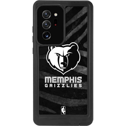 NBA Memphis Grizzlies Black Animal Print Galaxy Note20 Ultra 5G Waterproof Case