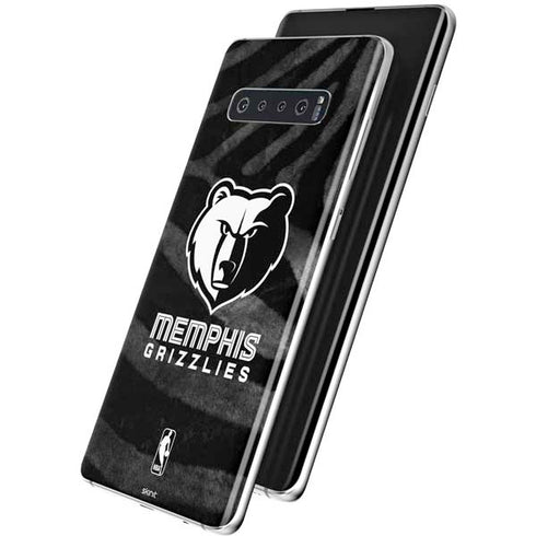 NBA Memphis Grizzlies Black Animal Print Galaxy S10 Skin