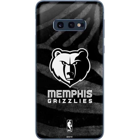 NBA Memphis Grizzlies Black Animal Print Galaxy S10e Skin