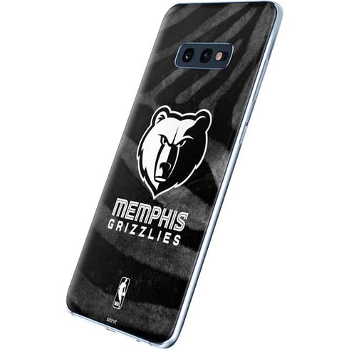 NBA Memphis Grizzlies Black Animal Print Galaxy S10e Skin