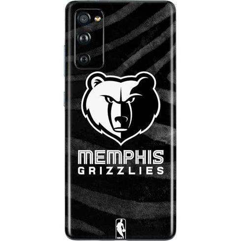 NBA Memphis Grizzlies Black Animal Print Galaxy S20 Fan Edition Skin