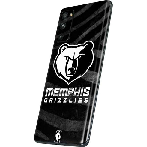 NBA Memphis Grizzlies Black Animal Print Galaxy S20 Fan Edition Skin
