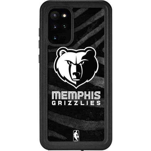 NBA Memphis Grizzlies Black Animal Print Galaxy S20 Plus Waterproof Case