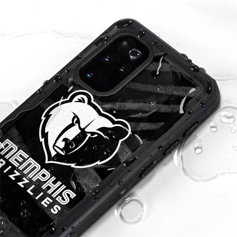 NBA Memphis Grizzlies Black Animal Print Galaxy S20 Plus Waterproof Case