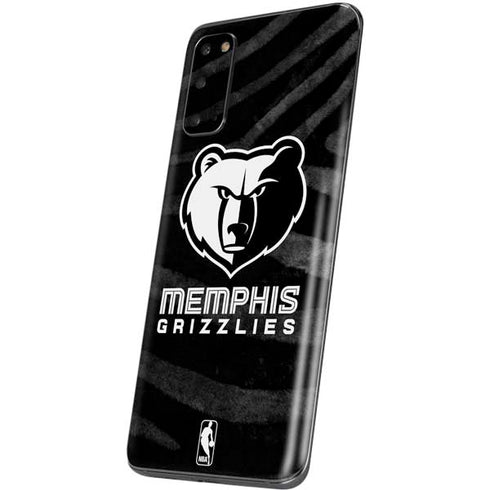 NBA Memphis Grizzlies Black Animal Print Galaxy S20 Skin