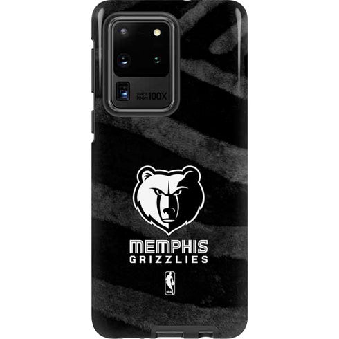 NBA Memphis Grizzlies Black Animal Print Galaxy S20 Ultra 5G Pro Case