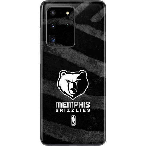 NBA Memphis Grizzlies Black Animal Print Galaxy S20 Ultra 5G Skin