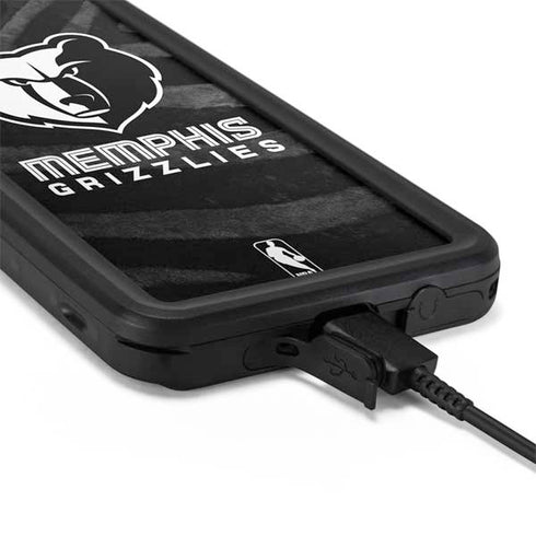 NBA Memphis Grizzlies Black Animal Print Galaxy S20 Waterproof Case