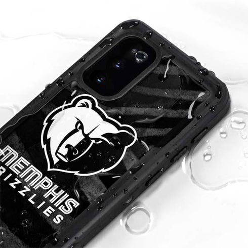 NBA Memphis Grizzlies Black Animal Print Galaxy S20 Waterproof Case