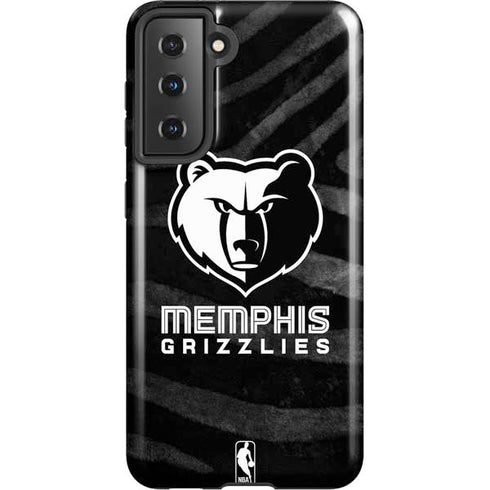 NBA Memphis Grizzlies Black Animal Print Galaxy S21 5G Pro Case