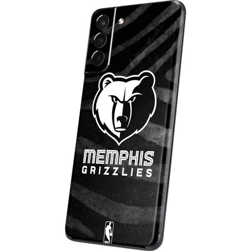 NBA Memphis Grizzlies Black Animal Print Galaxy S21 5G Skin
