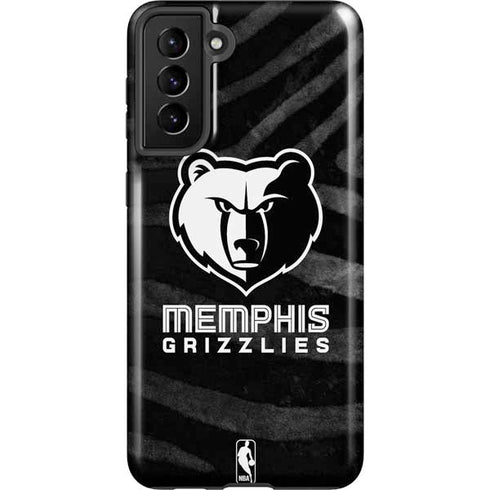 NBA Memphis Grizzlies Black Animal Print Galaxy S21 FE Pro Case