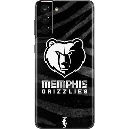 NBA Memphis Grizzlies Black Animal Print Galaxy S21 Plus 5G Skin