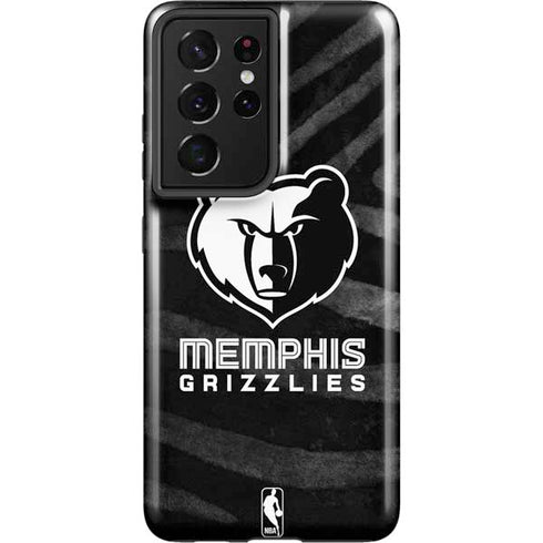 NBA Memphis Grizzlies Black Animal Print Galaxy S21 Ultra 5G Pro Case