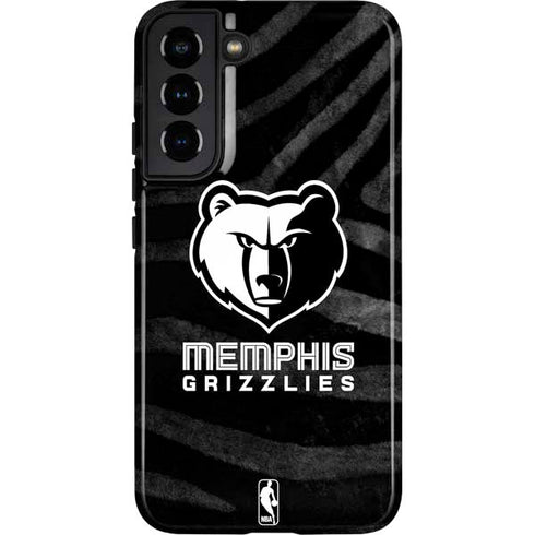 NBA Memphis Grizzlies Black Animal Print Galaxy S22 Plus Pro Case