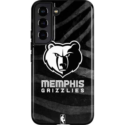 NBA Memphis Grizzlies Black Animal Print Galaxy S22 Pro Case