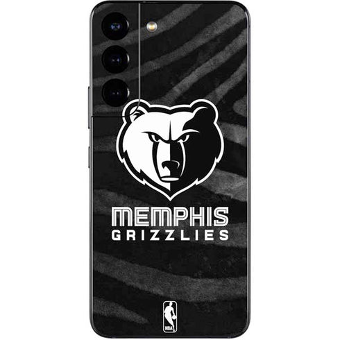NBA Memphis Grizzlies Black Animal Print Galaxy S22 Skin
