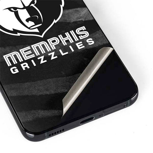 NBA Memphis Grizzlies Black Animal Print Galaxy S22 Skin