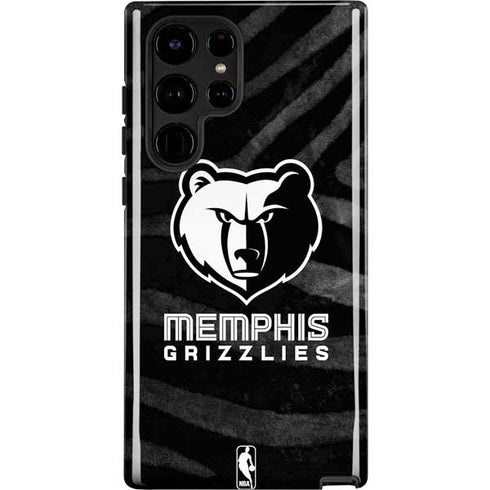 NBA Memphis Grizzlies Black Animal Print Galaxy S22 Ultra Pro Case