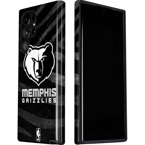 NBA Memphis Grizzlies Black Animal Print Galaxy S22 Ultra Pro Case