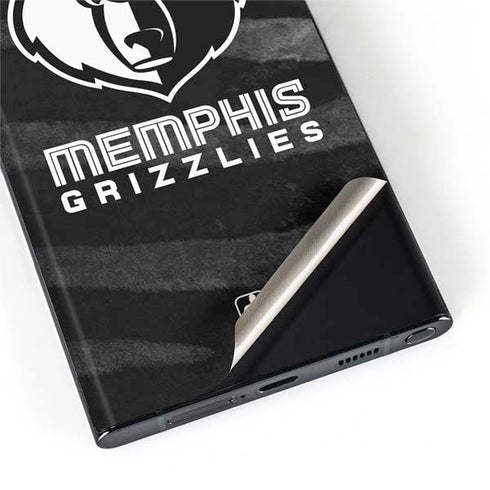 NBA Memphis Grizzlies Black Animal Print Galaxy S22 Ultra Skin