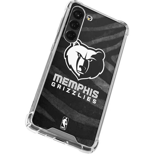 NBA Memphis Grizzlies Black Animal Print Galaxy S23 Plus Clear Case