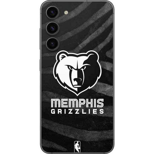 NBA Memphis Grizzlies Black Animal Print Galaxy S23 Plus Skin