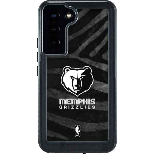 NBA Memphis Grizzlies Black Animal Print Galaxy S23 Plus Waterproof Case