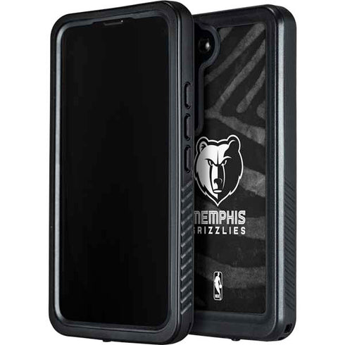 NBA Memphis Grizzlies Black Animal Print Galaxy S23 Plus Waterproof Case