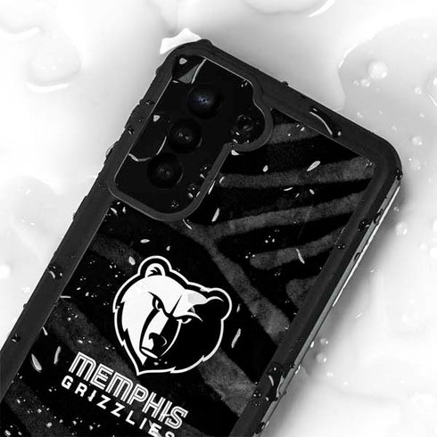 NBA Memphis Grizzlies Black Animal Print Galaxy S23 Plus Waterproof Case
