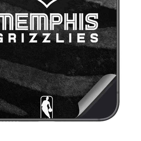 NBA Memphis Grizzlies Black Animal Print Galaxy S23 Skin