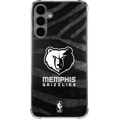 NBA Memphis Grizzlies Black Animal Print Galaxy S24 Plus Clear Case