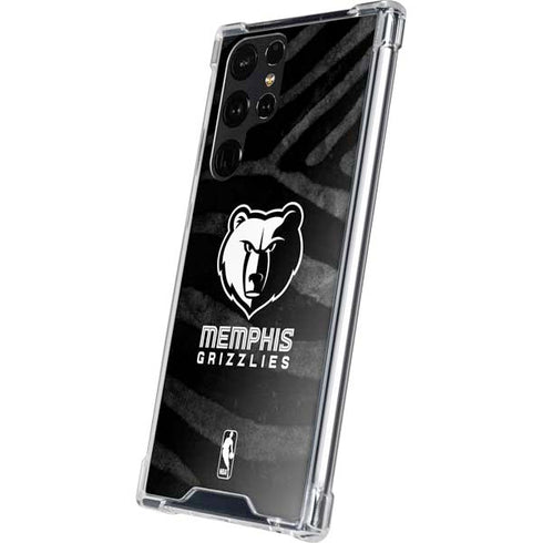 NBA Memphis Grizzlies Black Animal Print Galaxy S24 Ultra Clear Case