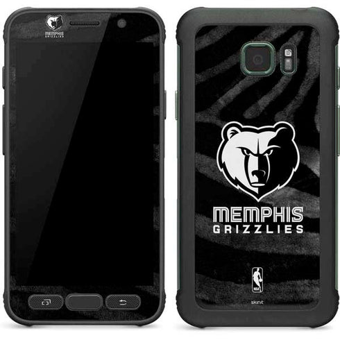 NBA Memphis Grizzlies Black Animal Print Galaxy S7 Active Skin