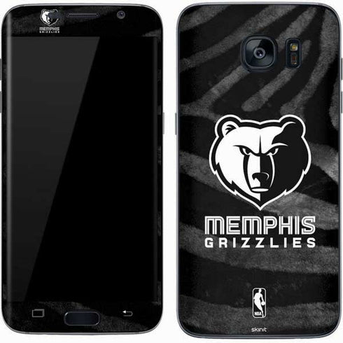 NBA Memphis Grizzlies Black Animal Print Galaxy S7 Skin
