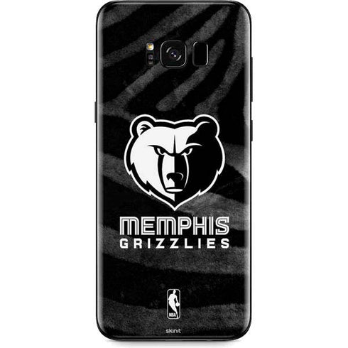 NBA Memphis Grizzlies Black Animal Print Galaxy S8 Skin