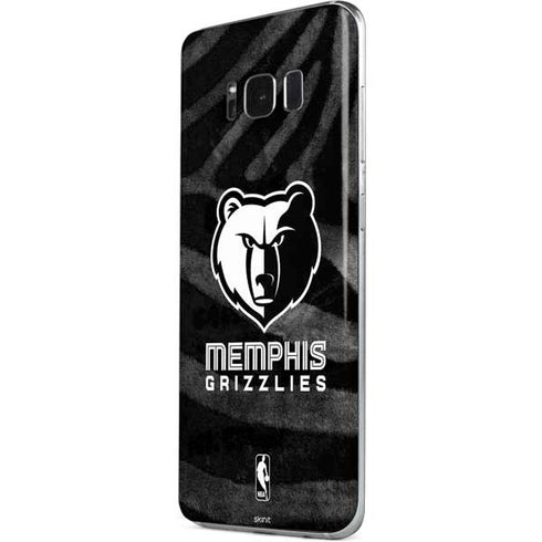 NBA Memphis Grizzlies Black Animal Print Galaxy S8 Skin