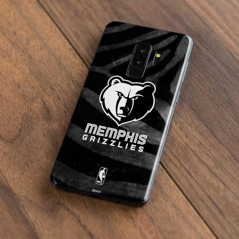 NBA Memphis Grizzlies Black Animal Print Galaxy S9 Plus Skin