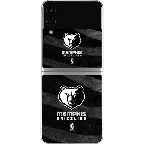 NBA Memphis Grizzlies Black Animal Print Galaxy Z Flip3 5G Skin